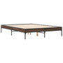 Voir la diapositive 3 : VIDAXL Cadre de lit sans matelas chene marron 140x190 cm