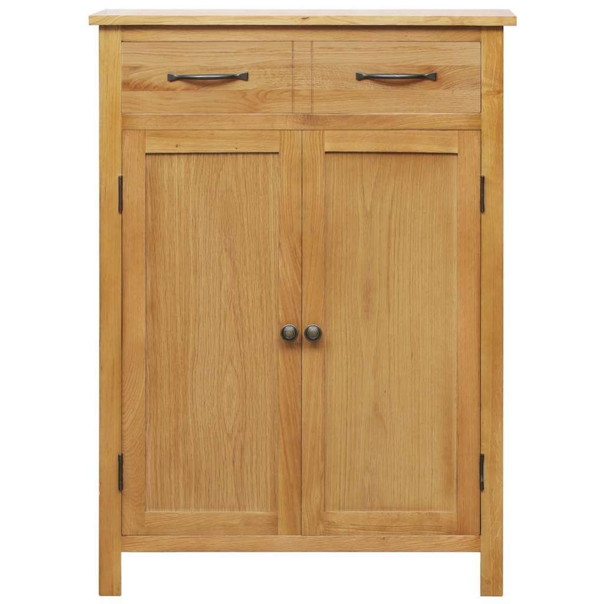 VIDAXL Armoire a chaussures 76x37x105 cm Bois de chene solide