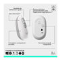 Voir la diapositive 6 : Logitech Souris sans fil POP Mouse Blanche