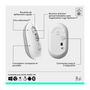 Voir la diapositive 6 : Logitech Souris sans fil POP Mouse Blanche