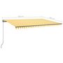 Voir la diapositive 6 : VIDAXL Auvent automatique sur pied 500x300 cm Jaune/Blanc
