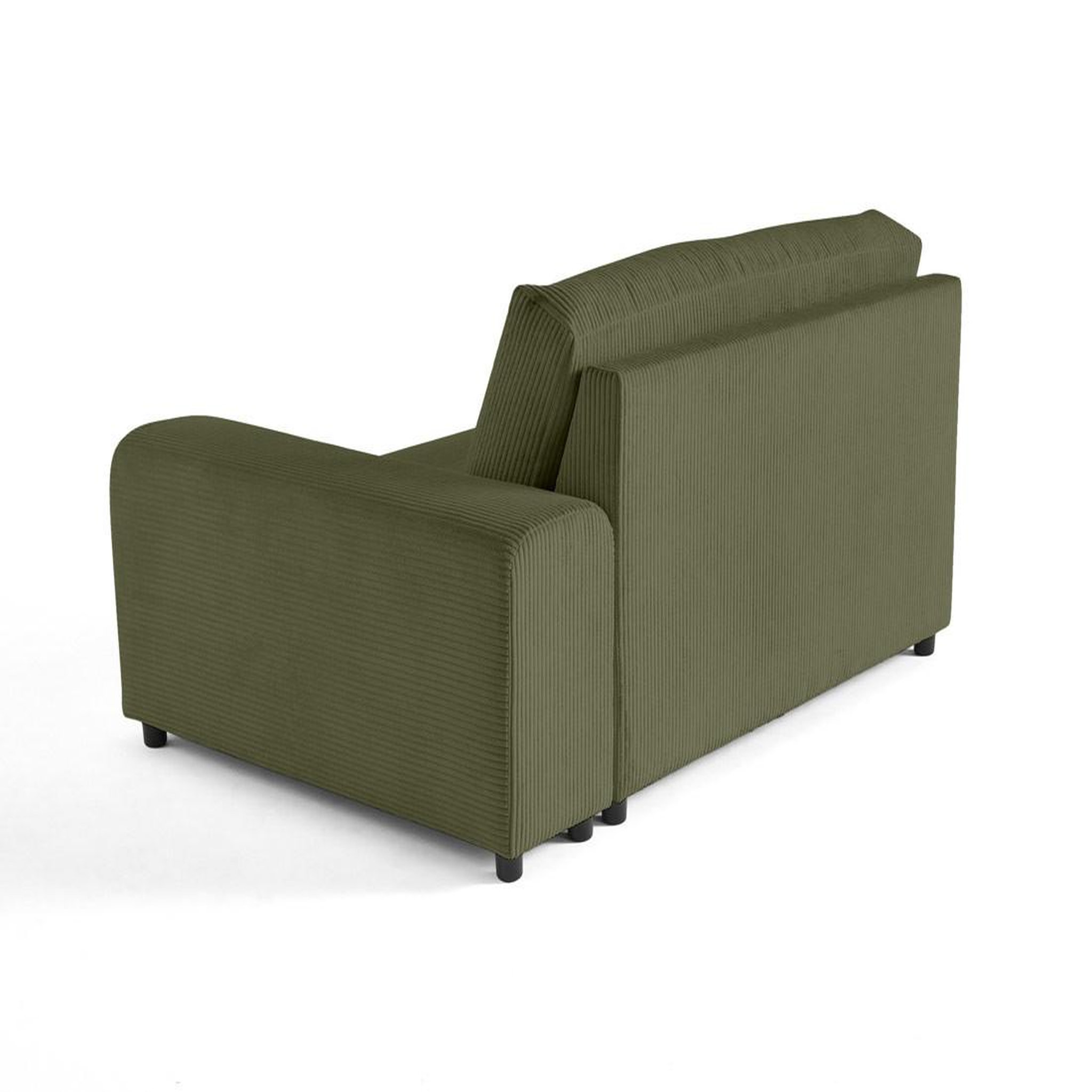 Voir la diapositive 4 : BEST MOBILIER Garance - module d'assise 2 places avec accoudoir droit - en velours côtelé