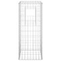 Voir la diapositive 3 : VIDAXL Poteau a panier de gabion 40x40x100 cm Fer
