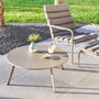 Voir la diapositive 2 : HESPERIDE Table basse de jardin ronde SAONA