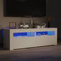 Voir la diapositive 1 : VIDAXL Meuble TV avec lumieres LED blanc 120x35x40 cm