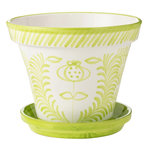 Paris Prix Pot Avec Soucoupe en Céramique  Granada  35cm Vert