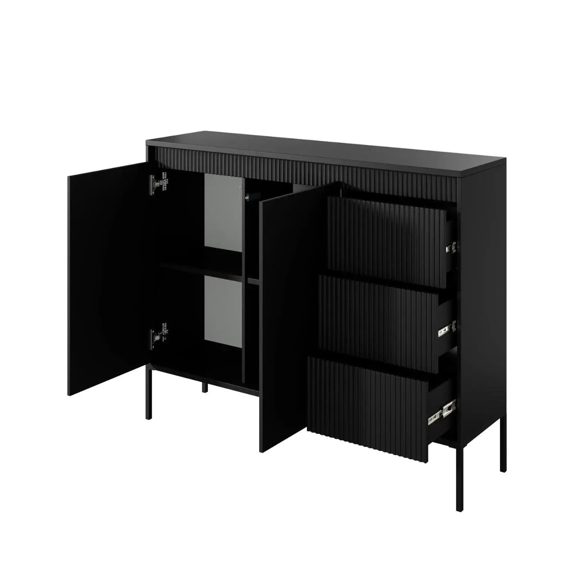 Voir la diapositive 6 : CASANOVA PARIS Alina - buffet 153cmpieds en métal
