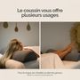 Voir la diapositive 5 : VIVEZEN Drap housse de protection en éponge pour coussin demi-rond 66 cm x 22 cm x 12 cm de table de massage - Gris