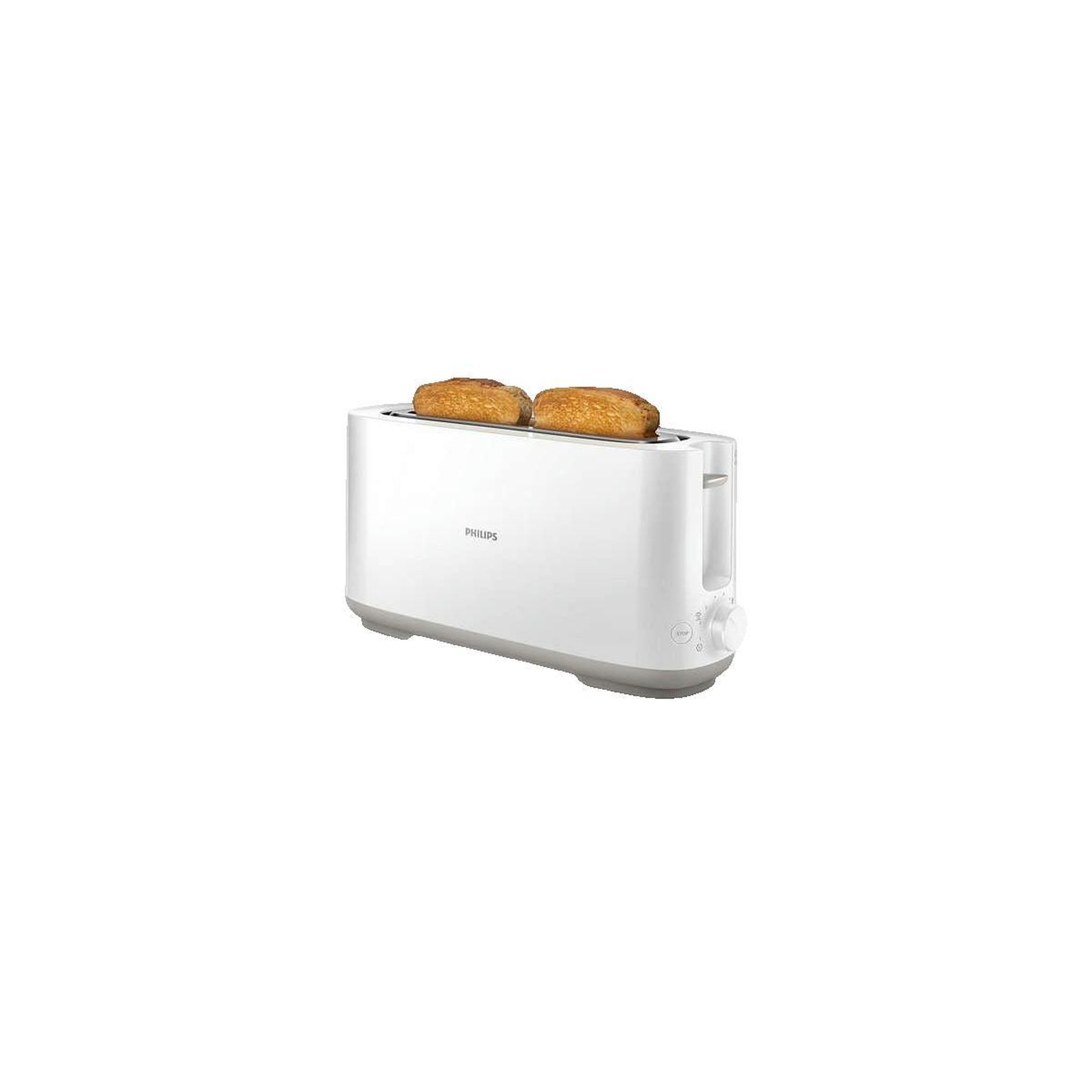 Voir la diapositive 2 : Philips Grille-pain Philips Daily blanc 2 tranches