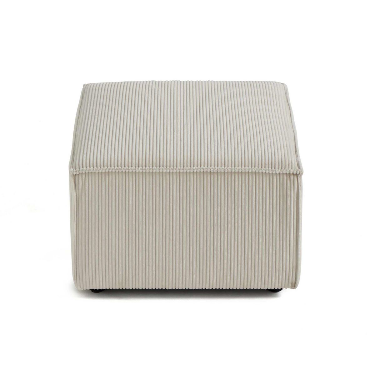 LISA DESIGN Arty - pouf d'appoint - en velours côtelé