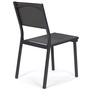 Voir la diapositive 5 : ID MARKET Lot de 6 chaises de jardin OLBIA métal et textilène empilables gris anthracite