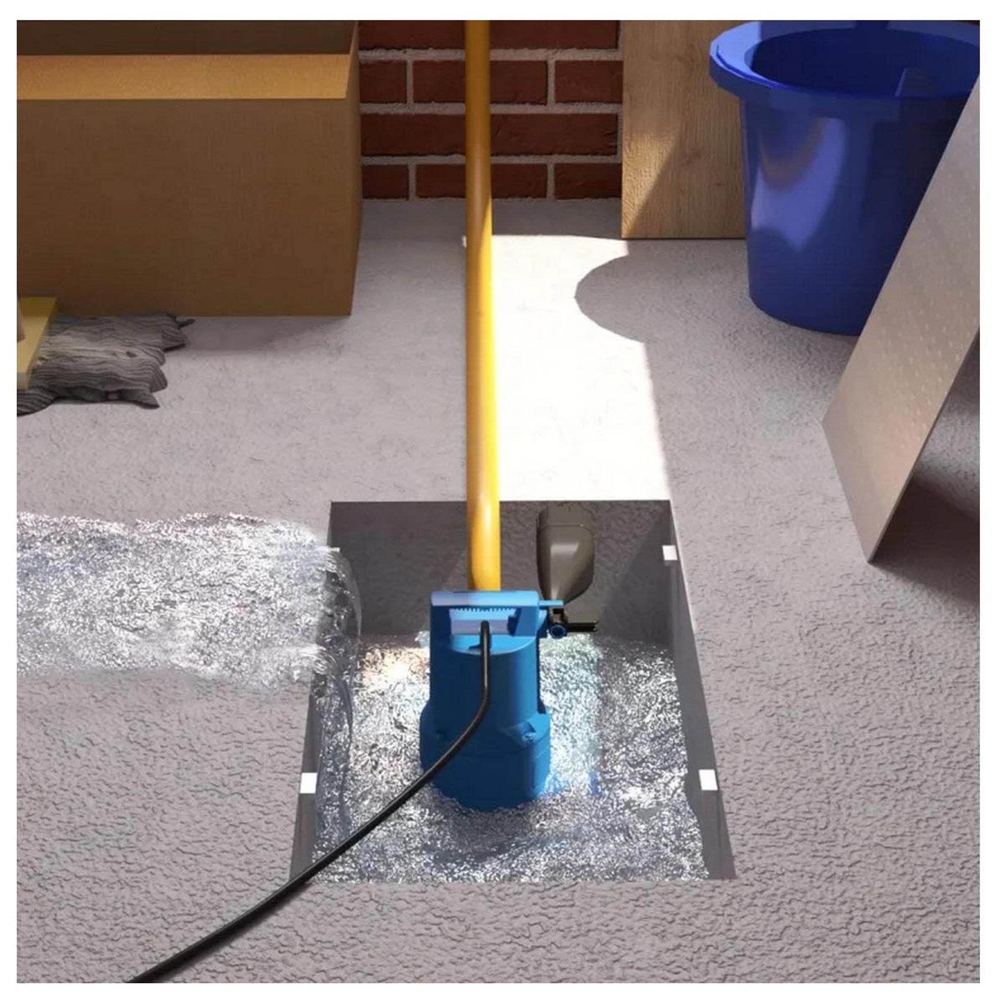 Voir la diapositive 3 : SFA Pompe vide-cave eaux chargeés 400w bleu - sanisub-005