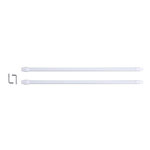 Paris Prix Lot de 2 Tringles Extensibles  Paio  50-80cm Blanc