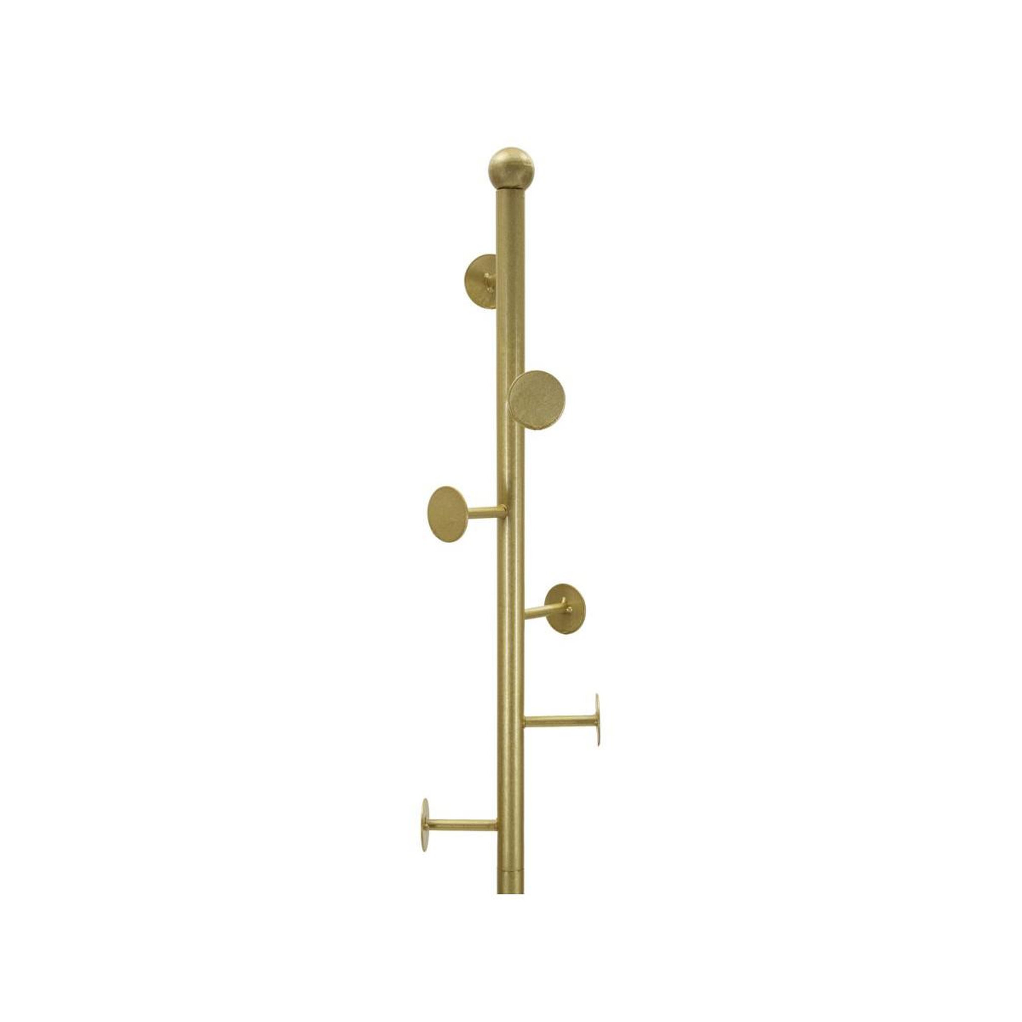 Voir la diapositive 4 : Paris Prix Porte-manteau en métal  shelf  176cm or & blanc