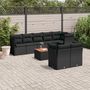Voir la diapositive 1 : VIDAXL Salon de jardin 9 pcs avec coussins noir resine tressee