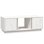 Voir la diapositive 2 : VIDAXL Table basse Blanc 110x50x40 cm Bois massif de pin