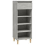 Voir la diapositive 2 : VIDAXL Armoire a chaussures Gris beton 40x36x105 cm Bois d'ingenierie