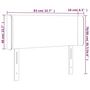 Voir la diapositive 6 : VIDAXL Tete de lit a LED Gris clair 83x16x78/88 cm Velours