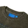 VIDAXL Pull-over tricote pour enfants kaki 116