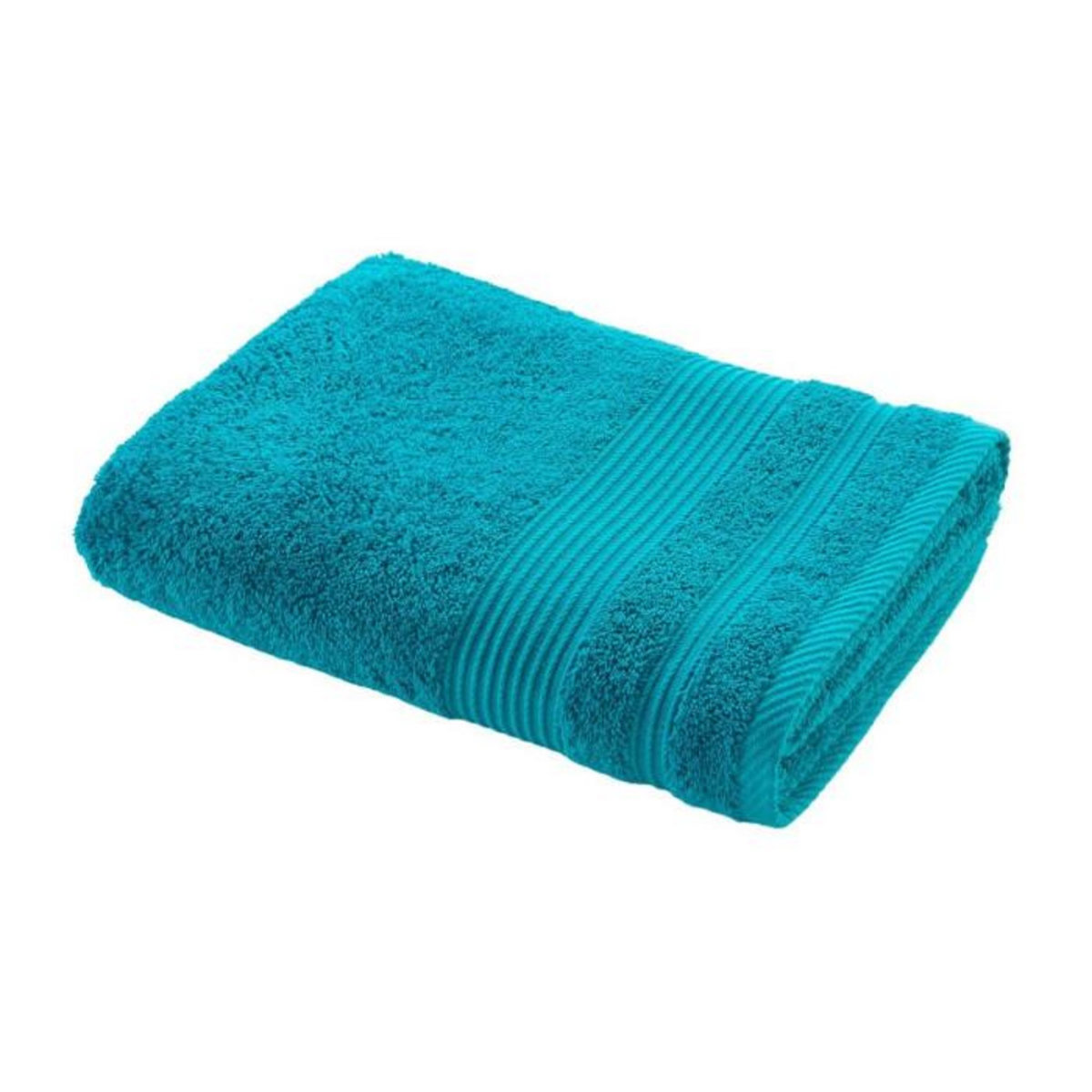Paris Prix Drap de Douche  Tendresse  70x130cm Bleu Paon