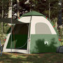 Voir la diapositive 1 : VIDAXL Tente de camping cabine 4 personnes vert liberation rapide