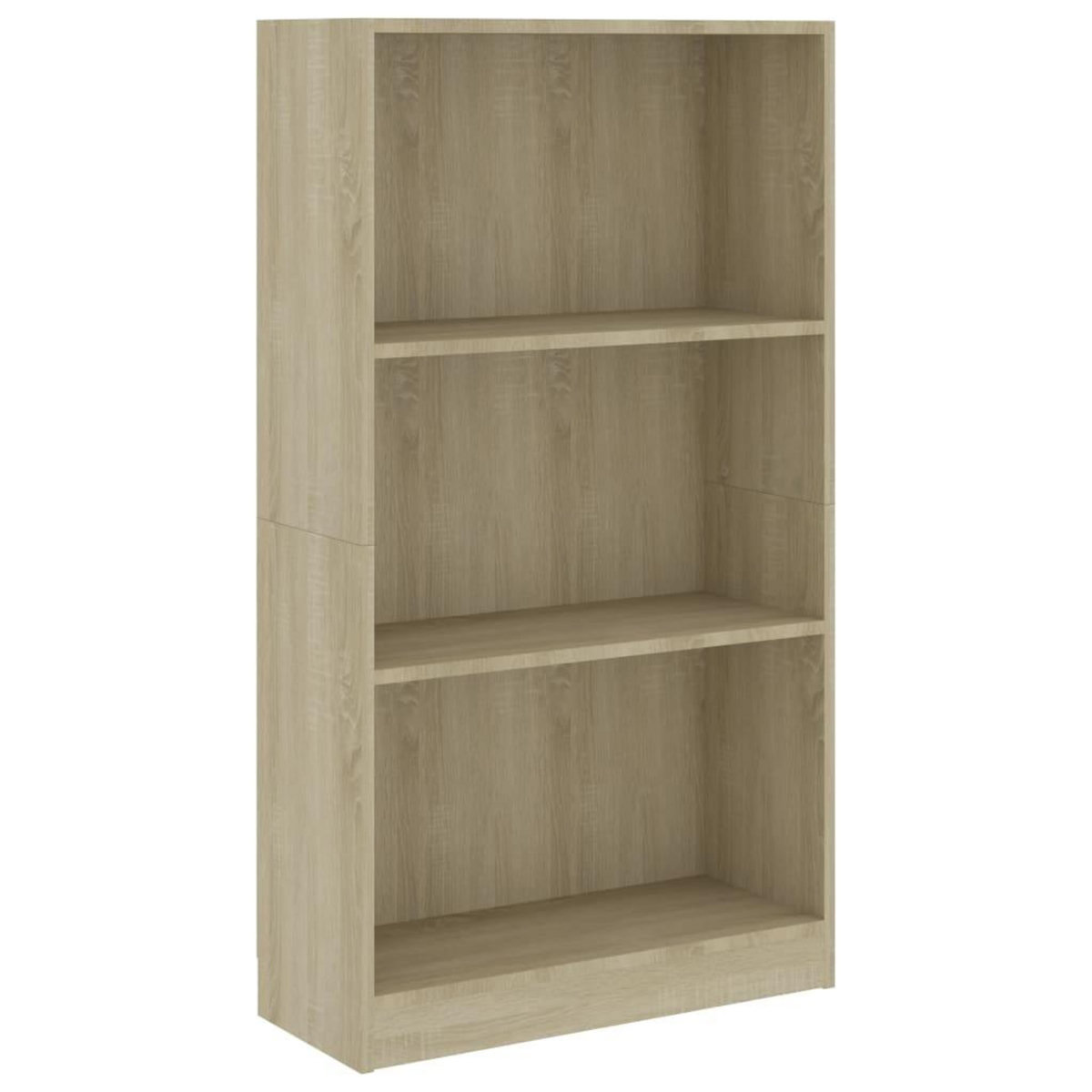 VIDAXL Bibliotheque 3 niveaux Sonoma 60x24x109 cm Bois d'ingenierie