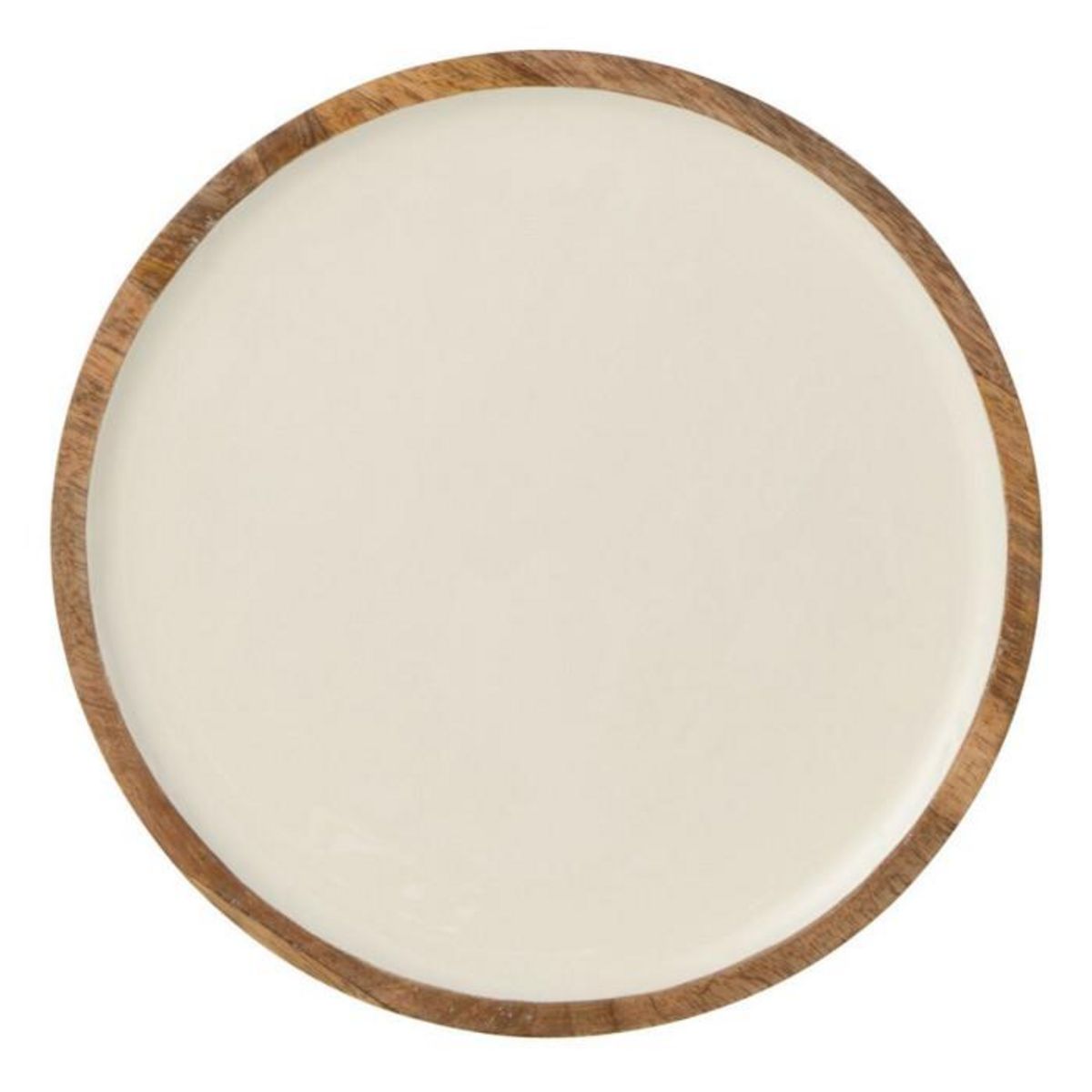 Paris Prix Coupelle Design en Bois  Amena  20cm Blanc
