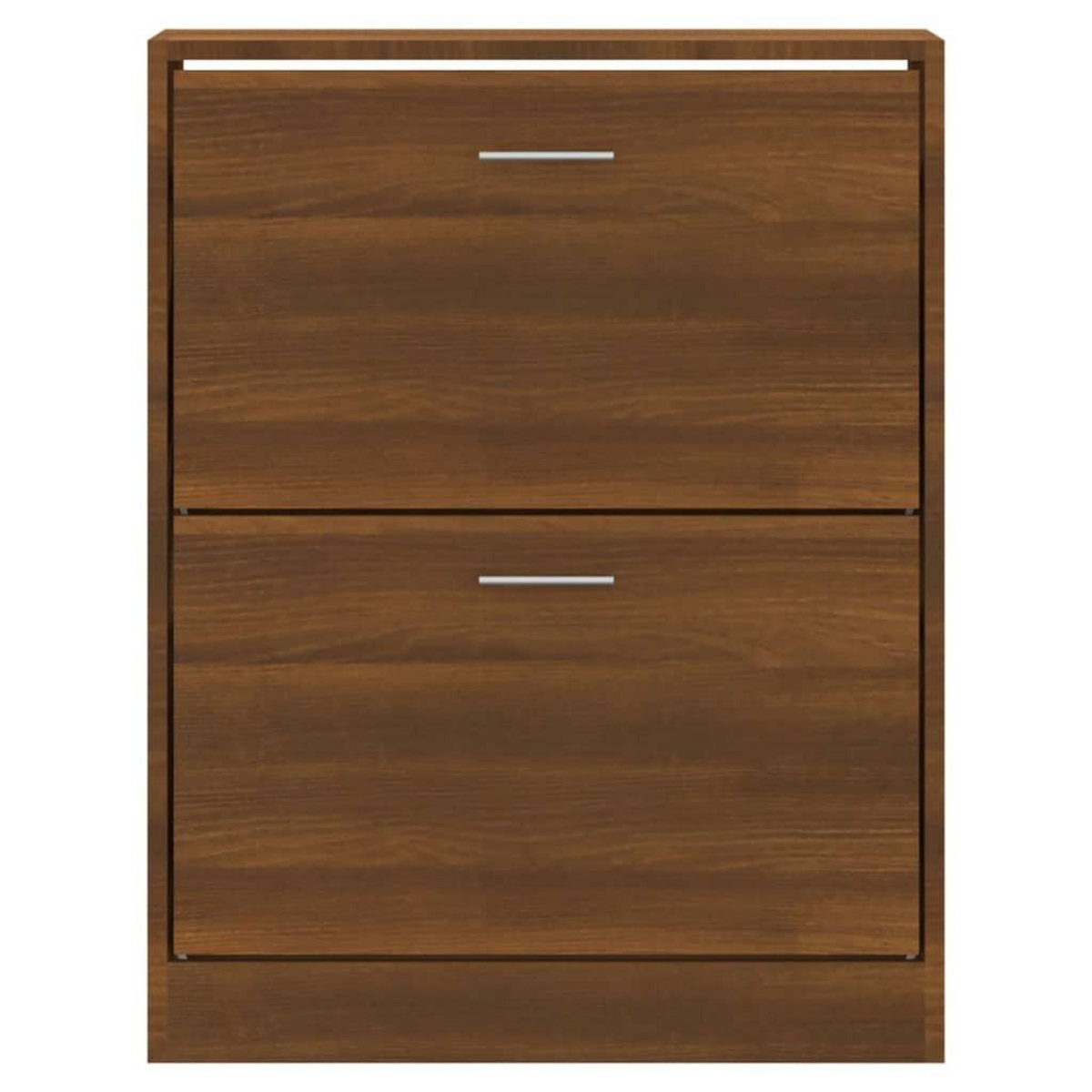 VIDAXL Armoire a chaussures Chene marron 63x24x81 cm Bois d'ingenierie