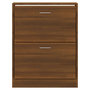 Voir la diapositive 4 : VIDAXL Armoire a chaussures Chene marron 63x24x81 cm Bois d'ingenierie
