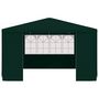 Voir la diapositive 4 : VIDAXL Tente de reception et parois laterales 4x4 m Vert 90 g/m^2