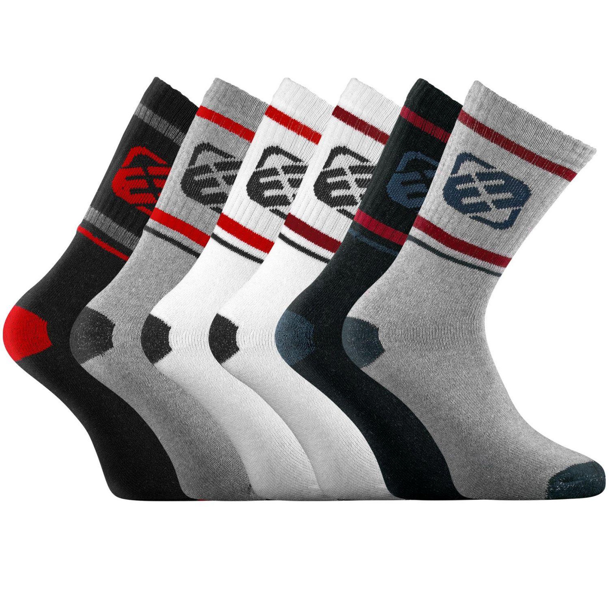 Voir la diapositive 1 : FREEGUN Lot de 6 Paires de Chaussettes Tennis homme assorties