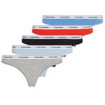 CALVIN KLEIN JEANS ot de 5 Strings Noir/Gris/Bleu Femme Calvin Klein Jeans Thong. Coloris disponibles : Rouge