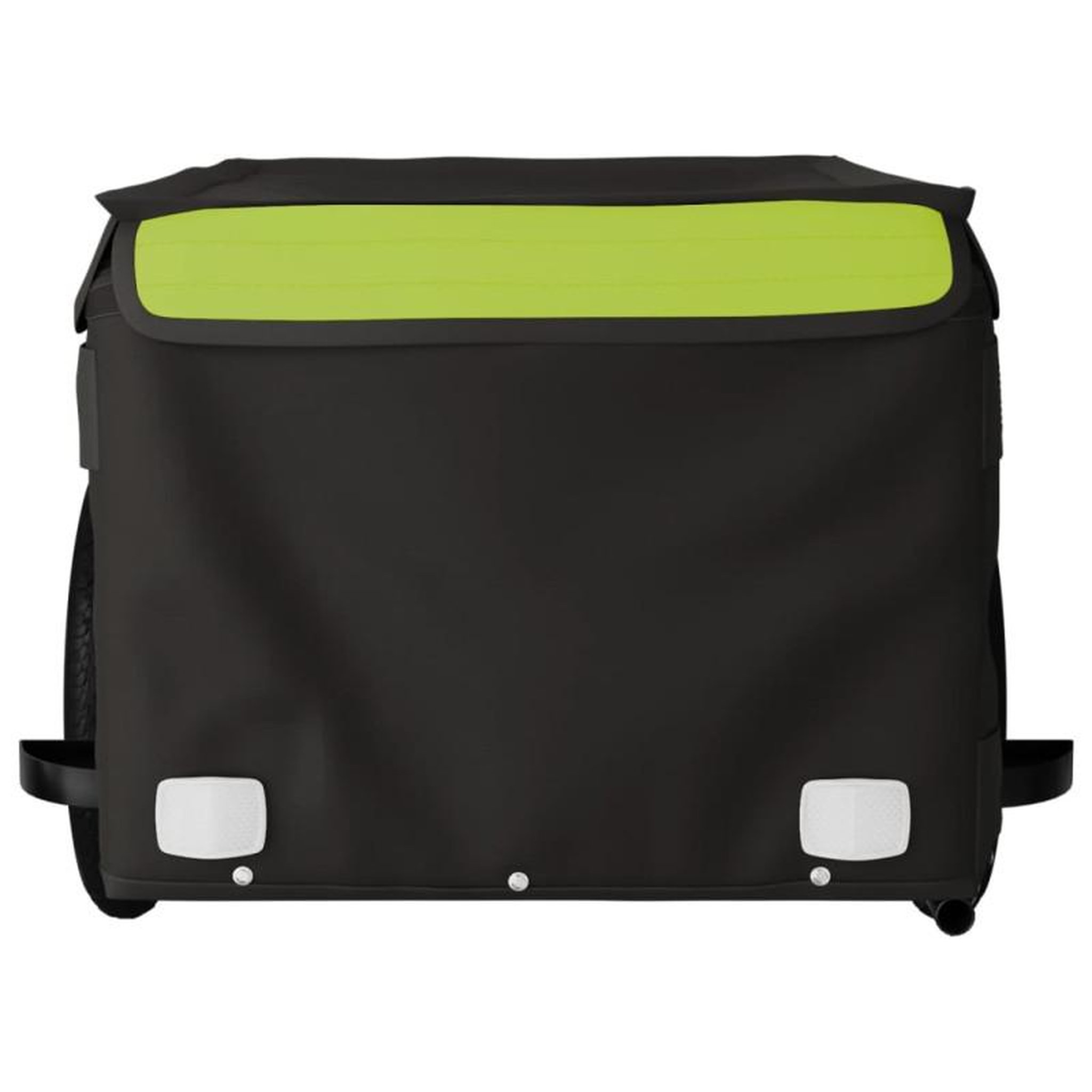 Voir la diapositive 6 : VIDAXL Remorque de vélo noir et vert 30 kg fer