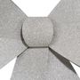 Voir la diapositive 2 : FEERIC LIGHT & CHRISTMAS Nœud Déco à Paillettes  Colorama  30cm Argent