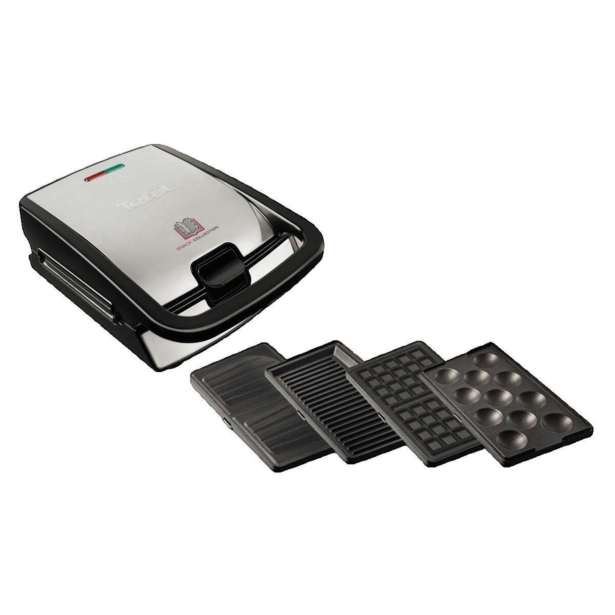 TEFAL Croque Gaufre Tefal SW854D16 Noir et Acier Inoxydable