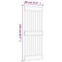 Voir la diapositive 6 : VIDAXL Porte coulissante et kit de quincaillerie 80x210 cm pin massif