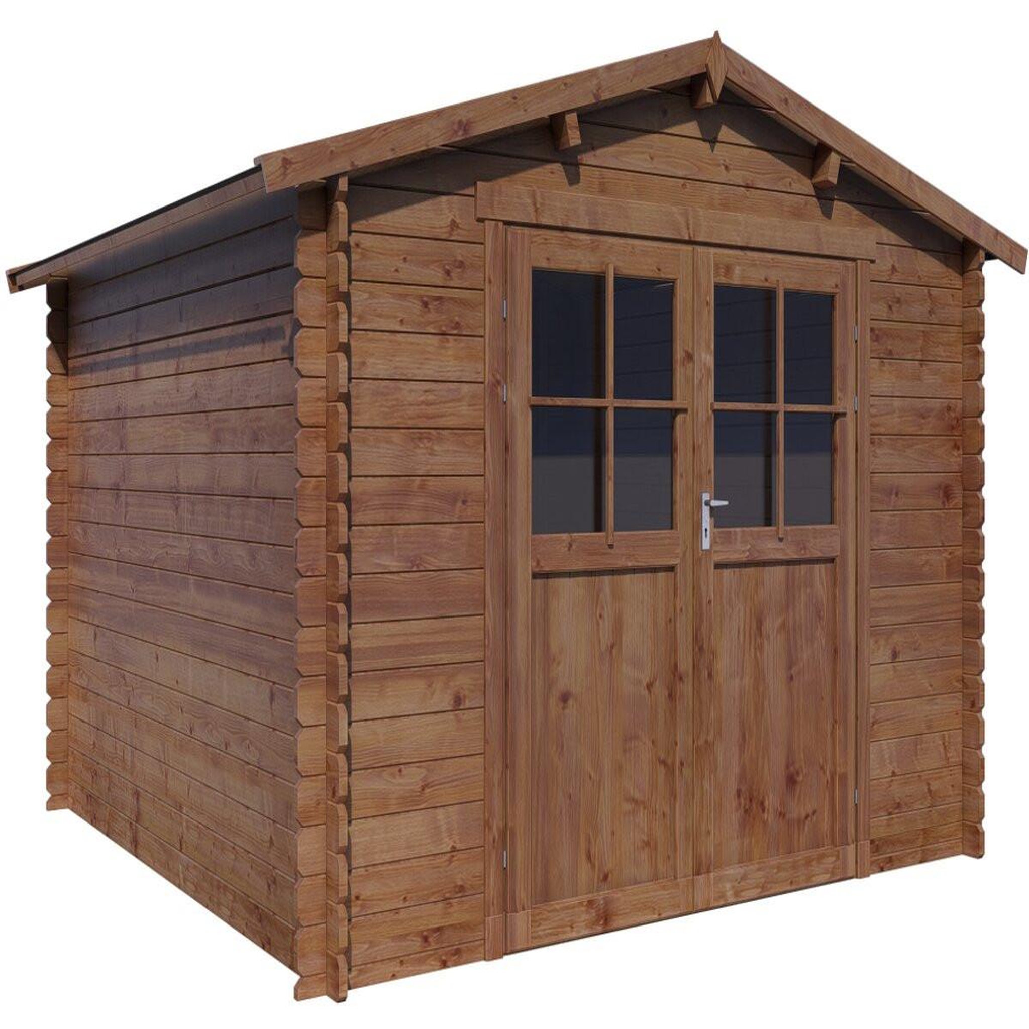 Habitat et Jardin Abri de jardin en bois  willow  - 9,3 m² - 28 mm - marron