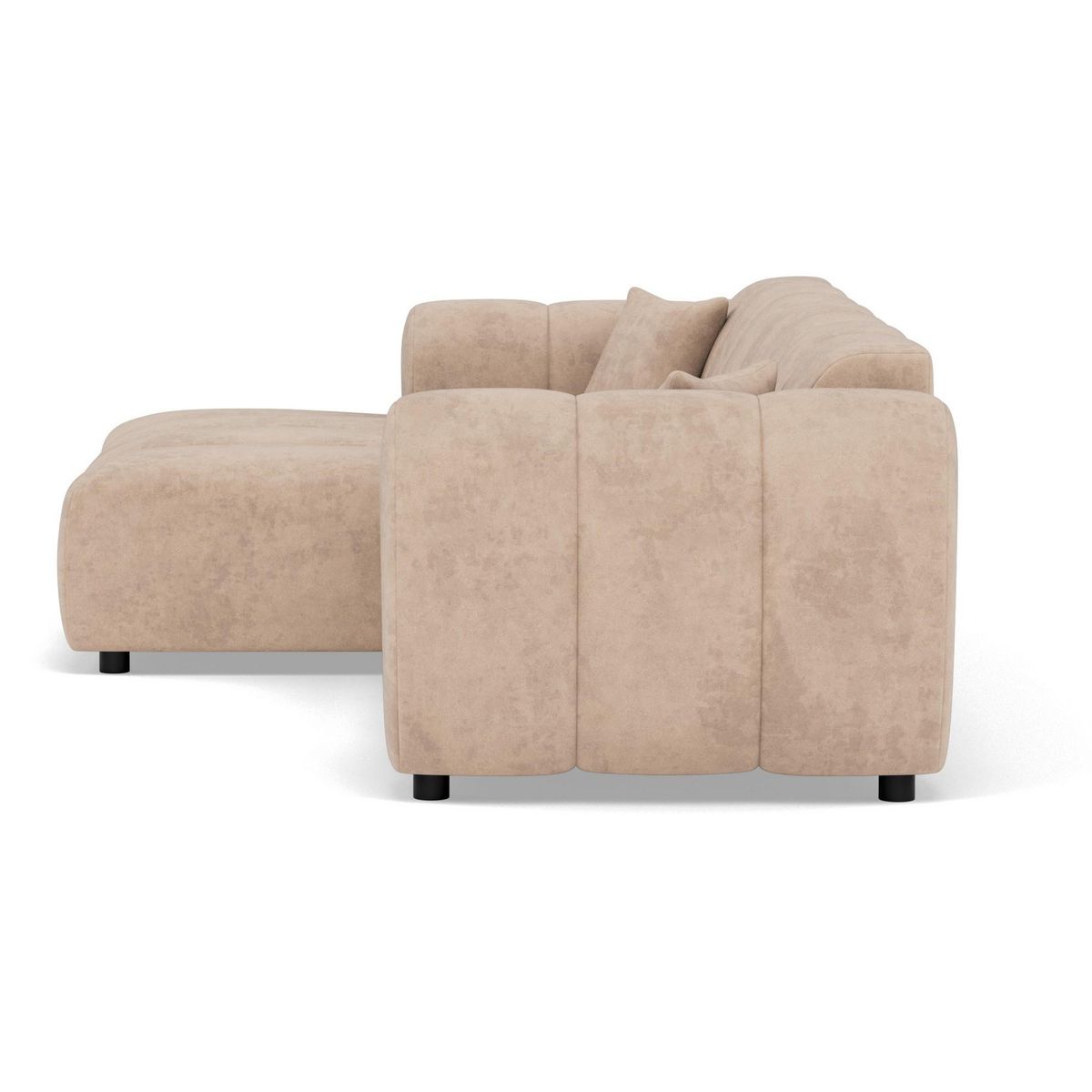 LISA DESIGN Curtis - canapé d'angle gauche 4 places en simili