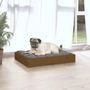 Voir la diapositive 5 : VIDAXL Lit pour chien Marron miel 61,5x49x9 cm Bois de pin solide