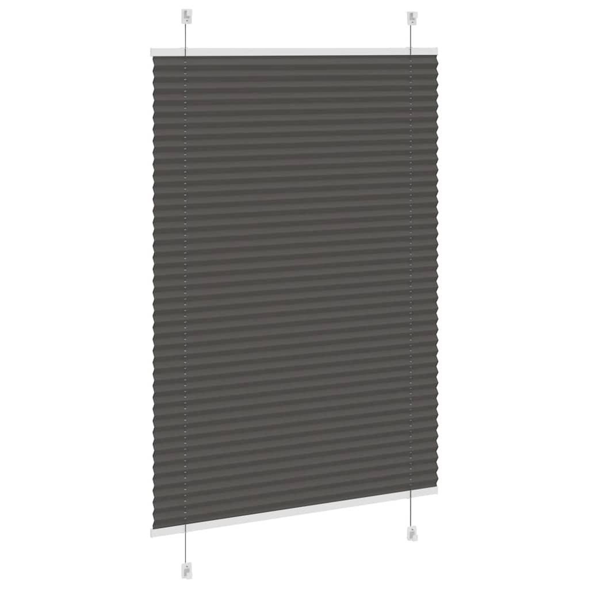 Voir la diapositive 4 : VIDAXL Store plisse noir 90x150 cm largeur du tissu 89,4 cm polyester