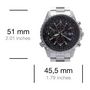 Voir la diapositive 4 : CASIO CASIO - Montre en acier inoxydable - EDIFICE - Gris