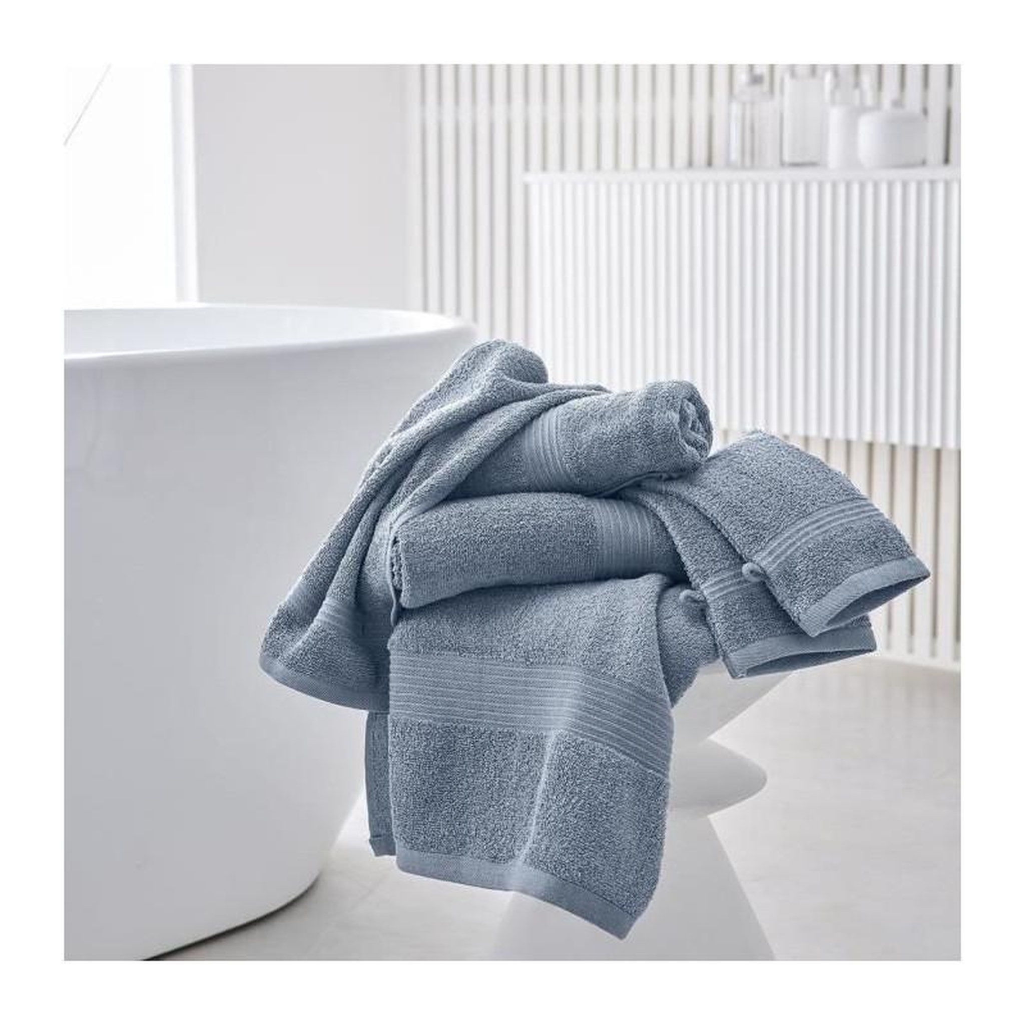 Voir la diapositive 3 : Today Maxi Drap de Bain TODAY 90x150 cm 100% Coton - Denim