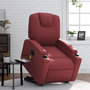 Voir la diapositive 1 : VIDAXL Fauteuil inclinable de massage Rouge bordeaux Similicuir