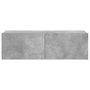 Voir la diapositive 5 : VIDAXL Meuble TV Gris beton 100x30x30 cm Bois d'ingenierie