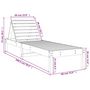 Voir la diapositive 6 : VIDAXL Chaises longues lot de 2 avec table bois massif de pin