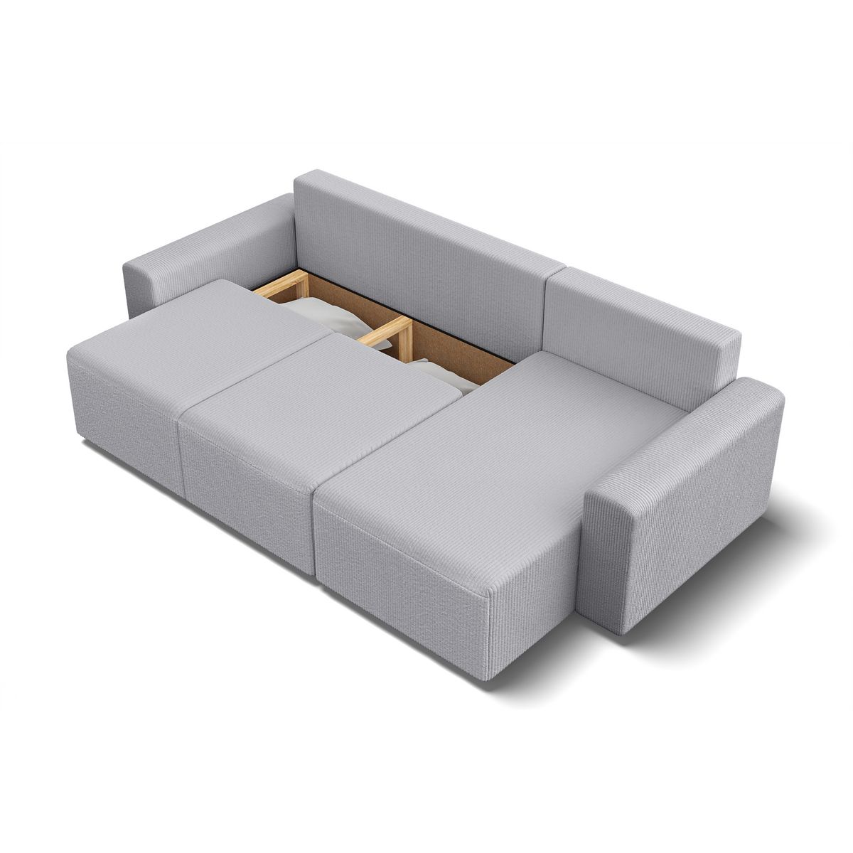 Canapé d'angle convertible et réversible velours côtelé JOY