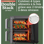 Voir la diapositive 3 : NINJA Friteuse sans huile Double Stack XL 9,5l  SL451EU