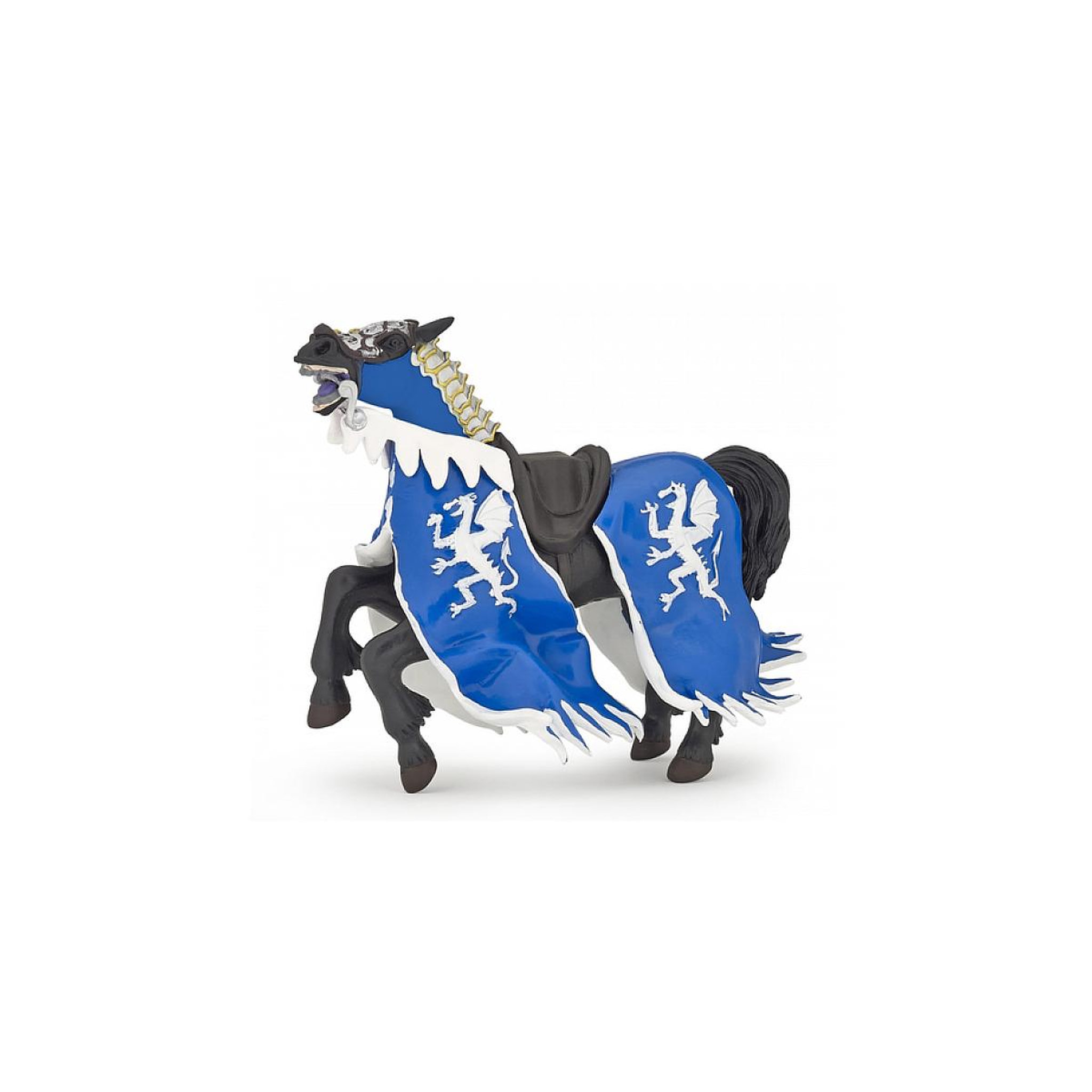 Papo 39389 Cheval du roi au dragon bleu