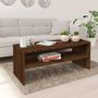 Voir la diapositive 1 : VIDAXL Table basse Chene marron 100x40x40 cm Bois d'ingenierie
