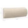 Voir la diapositive 6 : VIDAXL Appui-tete de chaise longue Creme 40x7,5x15 cm Textilene